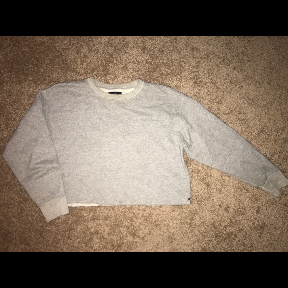 Cropped Grey Sweater